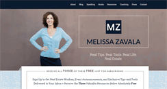 Desktop Screenshot of melissazavala.com